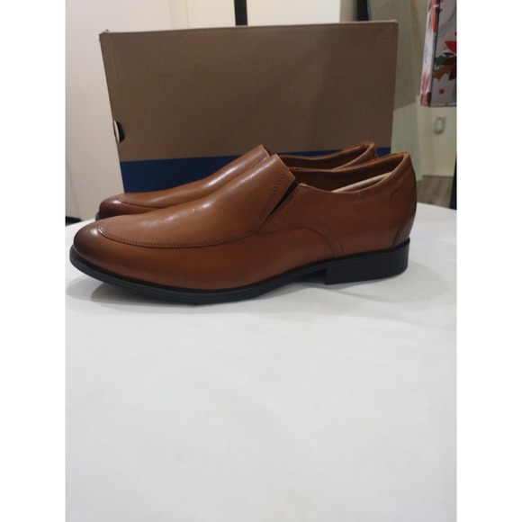 Whiddon Step Dark Tan Leather Loafers Size 15 M New In Box - Picture 3 of 8